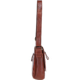 Sleek Leather Messenger Bag with Multiple Pockets Bridge: TL-004