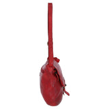 Tablet Friendly Medium Vintage Leather Bag Red: D-91