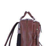 Mens Leather Backpack chestnut: Jordan