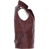 Leather Gilet Burgandy: FO-GILLET 2