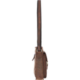 Ashwood Classic Leather Side Bag Brown: Q-41