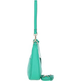 Ashwood Leather Ladies Shoulder X Crossbody Bag Green: 64397
