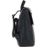 Ashwood Real Leather Flapover Backpack Black: 64257