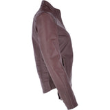 Leather Biker Jacket Oxblood: N-21