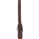 Ashwood Leather Medium Men's Buckle Crossbody Bag Chestnut: S-61