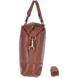 Leather Vintage Laptop Work Bag Tan : G-34