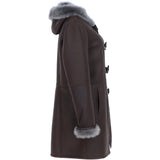 Ladies Sheepskin Duffle Brown: 5928