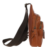 Small Ashwood Hi Veg Leather Sling Bag Tempo Tan: 8147 SLING