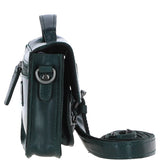 Ashwood Leather Mini Crossbody Satchel Bag Green: P-61
