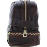 Ashwood Leather Men's Zip Washbag Brown: PL-41