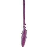Ashwood Curve  Zip Top Leather Cross Body Bag Raspberry: 64640/curve
