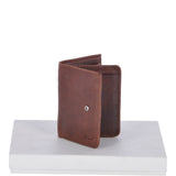 Cow Waxy Leather Classic 6 Card,ID, Coins &  Bill-Fold Tab Wallet Tan : 1553