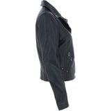 Ladies Leather Biker Jacket Black: G-Celia22