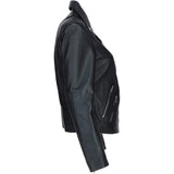 Brampton Leather ladies Biker Jacket Black: L-MB131
