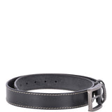 Mens Leather Belt Black: AB-02