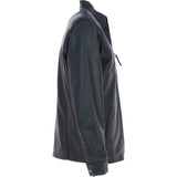 Ashwood Men’s Casual Real Leather Jacket with Mandarin Collar and Hidden Zip Black: AWM-COOPER