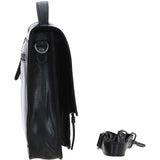 Ashwood Leather Unisex Large Crossbody Satchel Bag Black: P-63