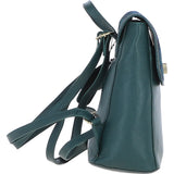 Ashwood Leather & Harris Tweed® Cloth Compact Backpack Green/Watch: TW-65-18-GW