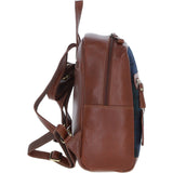 Authentic Ashwood Leather & Harris Tweed® Cloth Backpack Tan/Watch: TW-28-04-TW