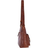 Vintage Two Pocket Leather Shoulder Bag Honey – G21