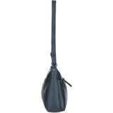 Ashwood Ladies Leather Shoulder Bag Navy: AJ2