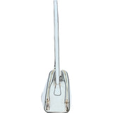 Real Leather Stylish Crossbody Bag White: 62340