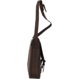 Large Vintage Leather Messenger Bag Brown: MEMPHIS BAG