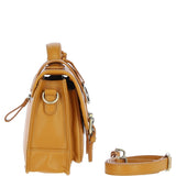 Stylish Ashwood Leather Large Satchel Bag Mustard: Y-63