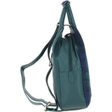 Ashwood Leather & Harris Tweed® Cloth Multi-Pocket Backpack Green/Watch: TW-66-18-GW