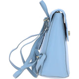 Ashwood Leather & Harris Tweed® Cloth Compact Backpack Baby-blue/Blue: TW-65-19-BB