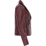 Ashwood Leather Women's Two Button Oxblood Blazer: 10157