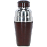 Ashwood Leather-Wrapped Stainless Steel French Cocktail Shaker Chestnut: LF-188