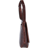 Medium Leather Vintage Messenger Bag Tan :  Adam