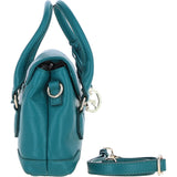 Elegant Ashwood Compact Handbag with Detachable Crossbody Strap Green: Y-55