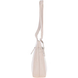 Classic Leather Zipped Shoulder Bag Mushroom: Derry