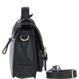 Stylish Ashwood Leather Large Satchel Bag Black: Y-63
