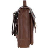 Ashwood Leather & Harris Tweed® Cloth Medium Backpack with Twist Lock Tan/Mcload: TW-37-02-TM