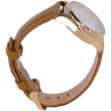 Ashwood Womens Croc Leather Watch With Mother Of Pearl Face Mustard: AW-0011