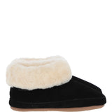 Sheepskin Slippers Black Silver: LADIES BOOTYS
