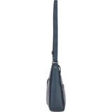 Ashwood Ladies Leather Shoulder Bag Navy: AJ4