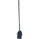 Ashwood Elegant Leather Crossbody Bag with Twist Lock Navy: Y-52