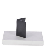 Vegetable Tanned 8 Card holder Wallet Black : 1290-VT