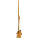 Ashwood Elegant Leather Crossbody Bag with Twist Lock Mustard: Y-52