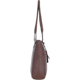 Sleek & Spacious Shoulder Bag Cognac: London
