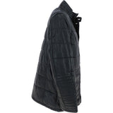 Mens Leather Jacket Dark Navy : Mink