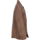 Trapper Lamb Leather Brando Collared Jacket Brown 27: Box
