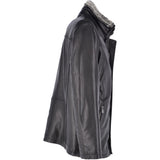 Mens 2-in1 Leather Jacket Black :  Gustavo