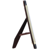 Exquisite Ashwood Leather Picture Frame (L) with Golden Accents Navy: LF-123