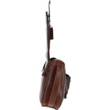 Ashwood Hi Veg Leather Hanging Wash Bag Tempo Brown : 8140