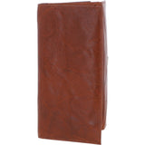 Women's Vintage Wash Large 12 Card Leather  Purse Tan : G-43